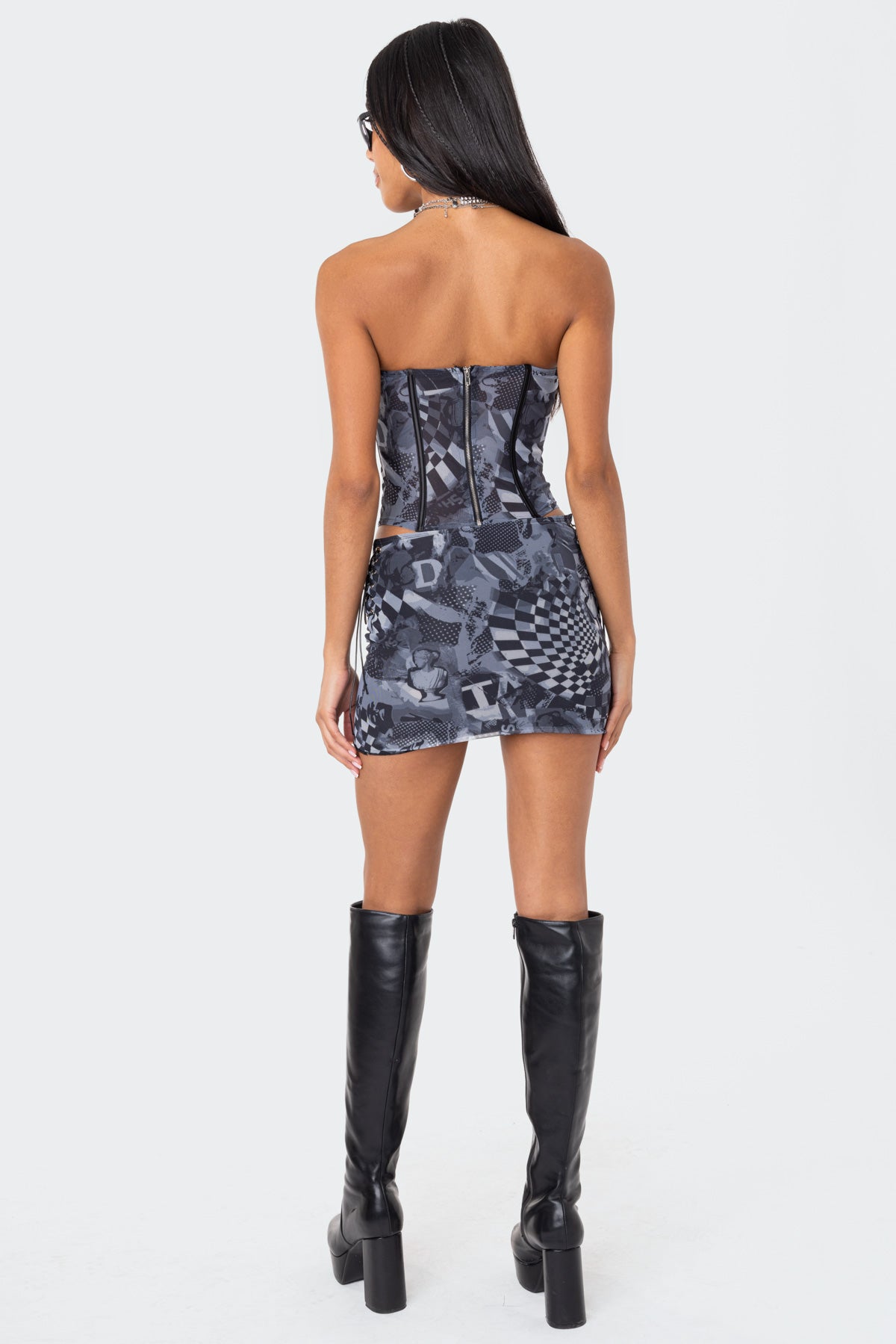 Aly Mesh Corset Top - Image 4