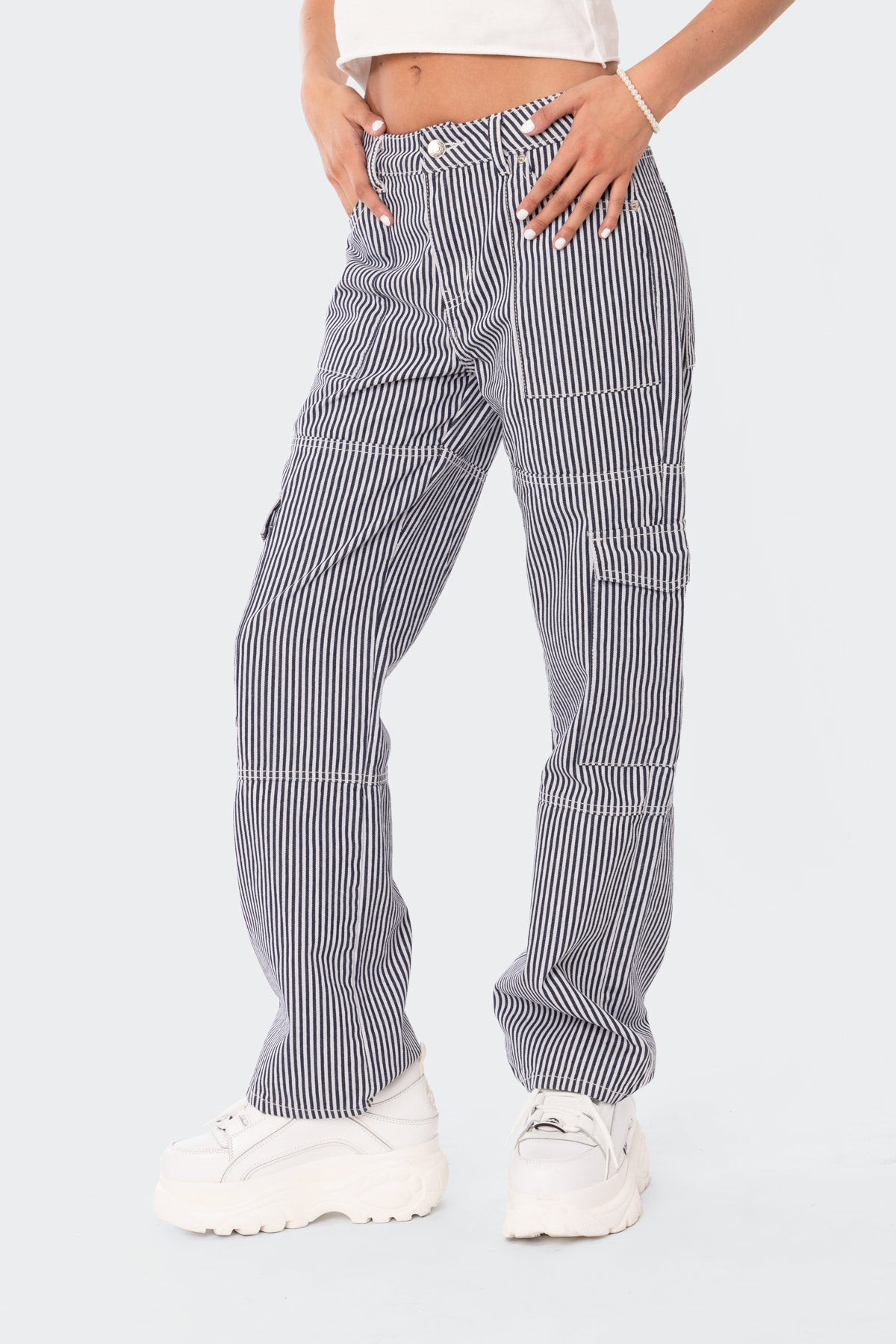Stripe Out Cargo Pants - Image 3