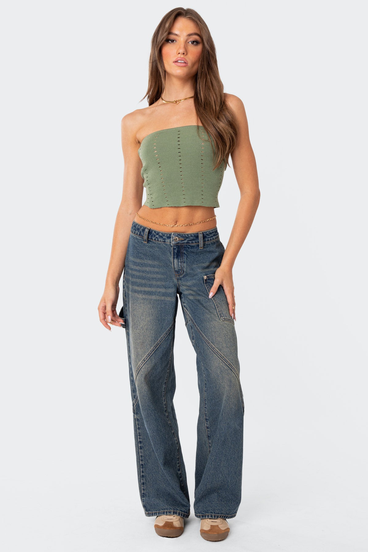 Serena Low Rise Baggy Carpenter Jeans - Image 5