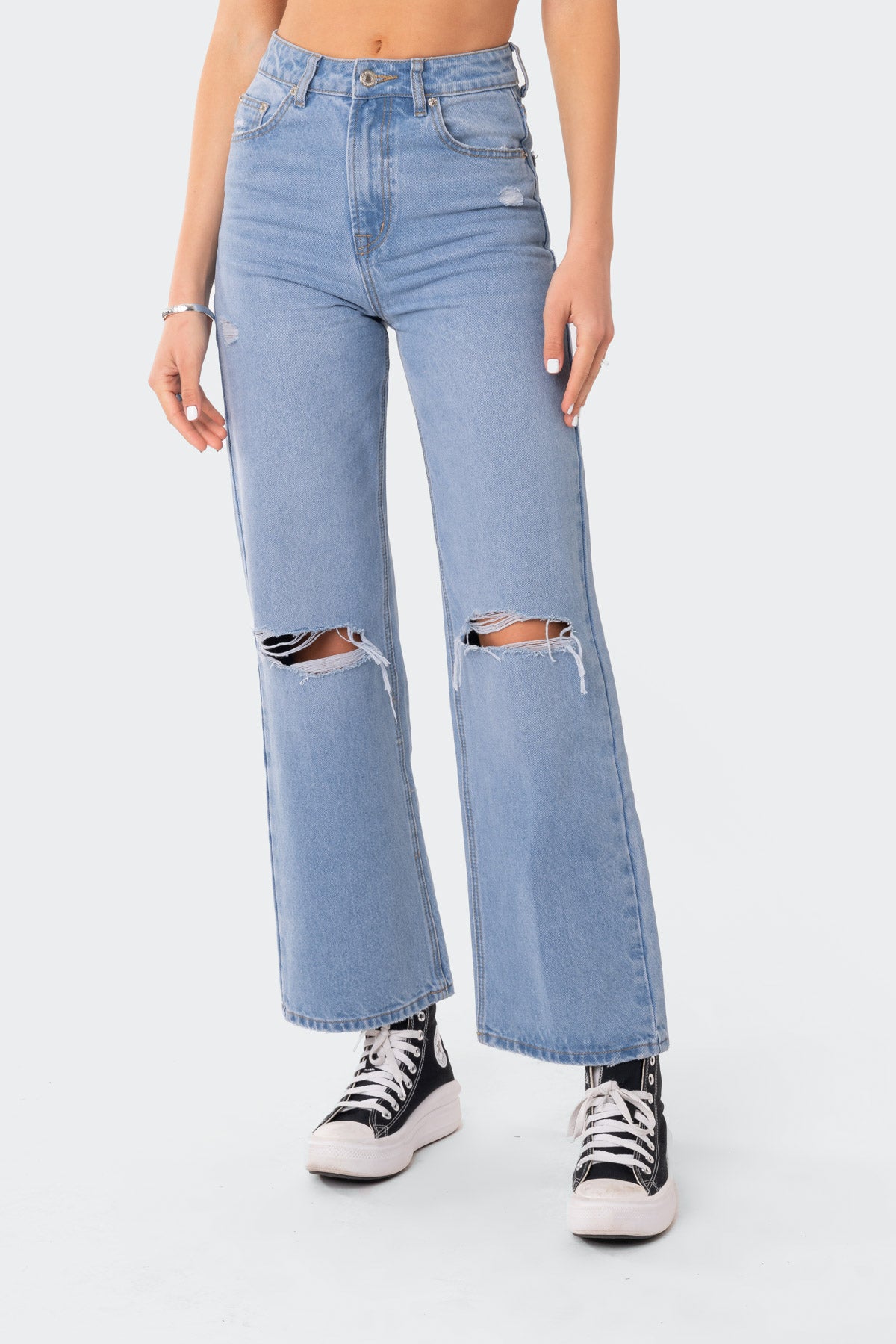 Lori High-Rise Wide Leg Jeans - Image 2