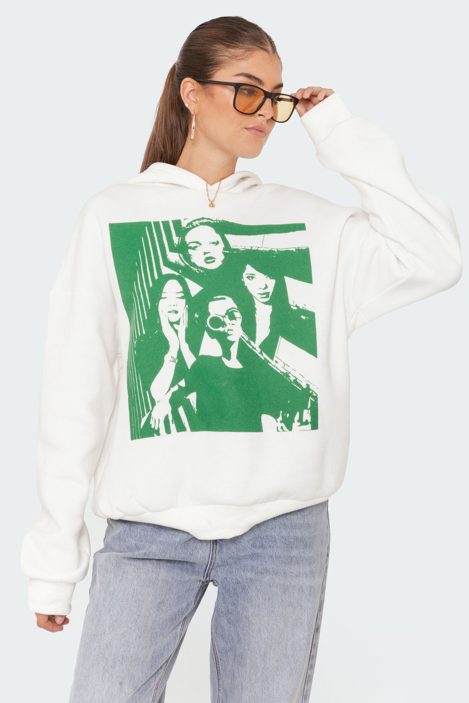 Mono Print Hoodie - Image 2