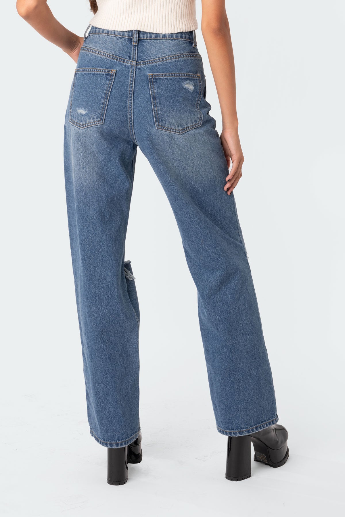 Lori High-Rise Wide Leg Jeans - Image 5