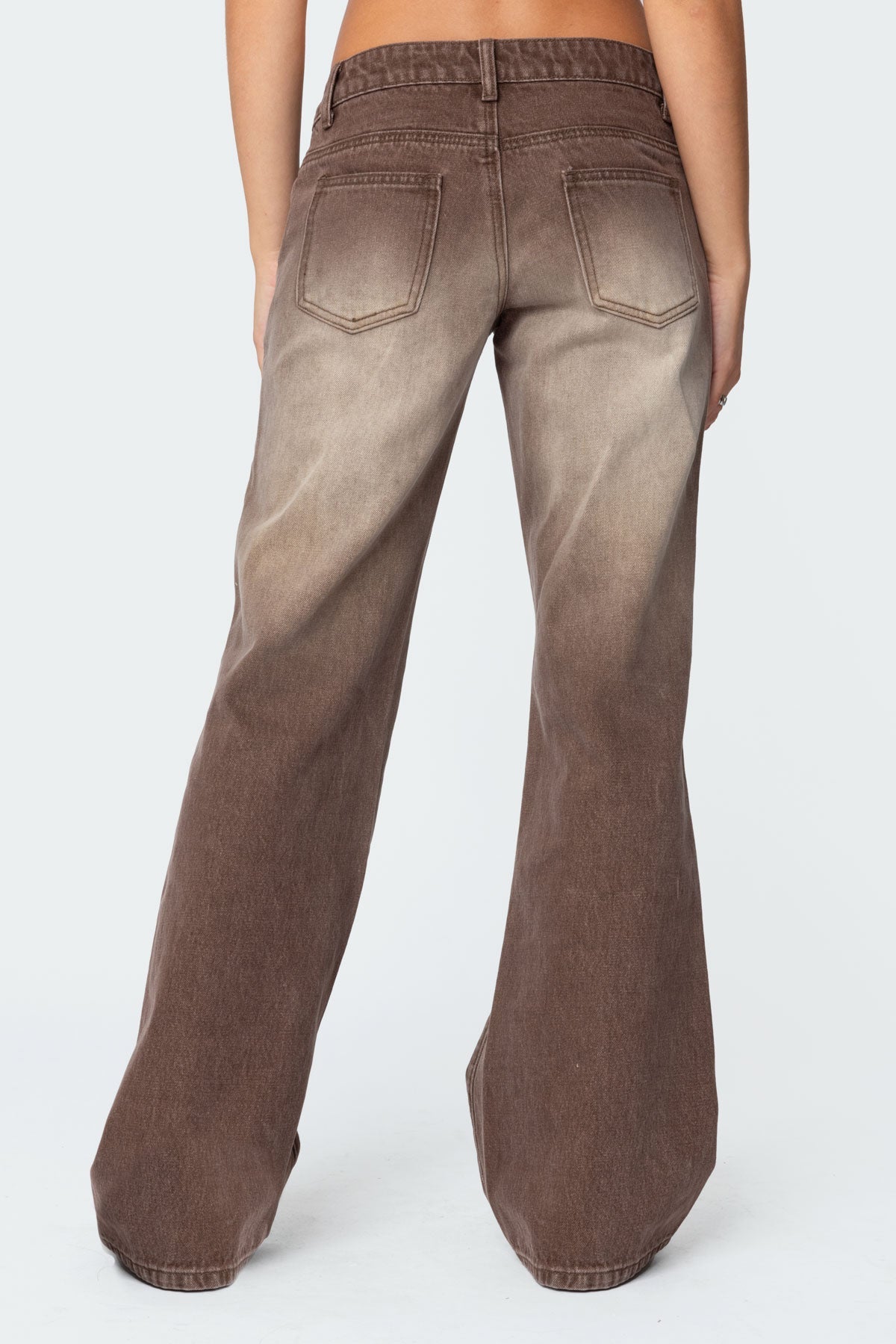 Alysse Washed Low Rise Baggy Jeans - Image 4