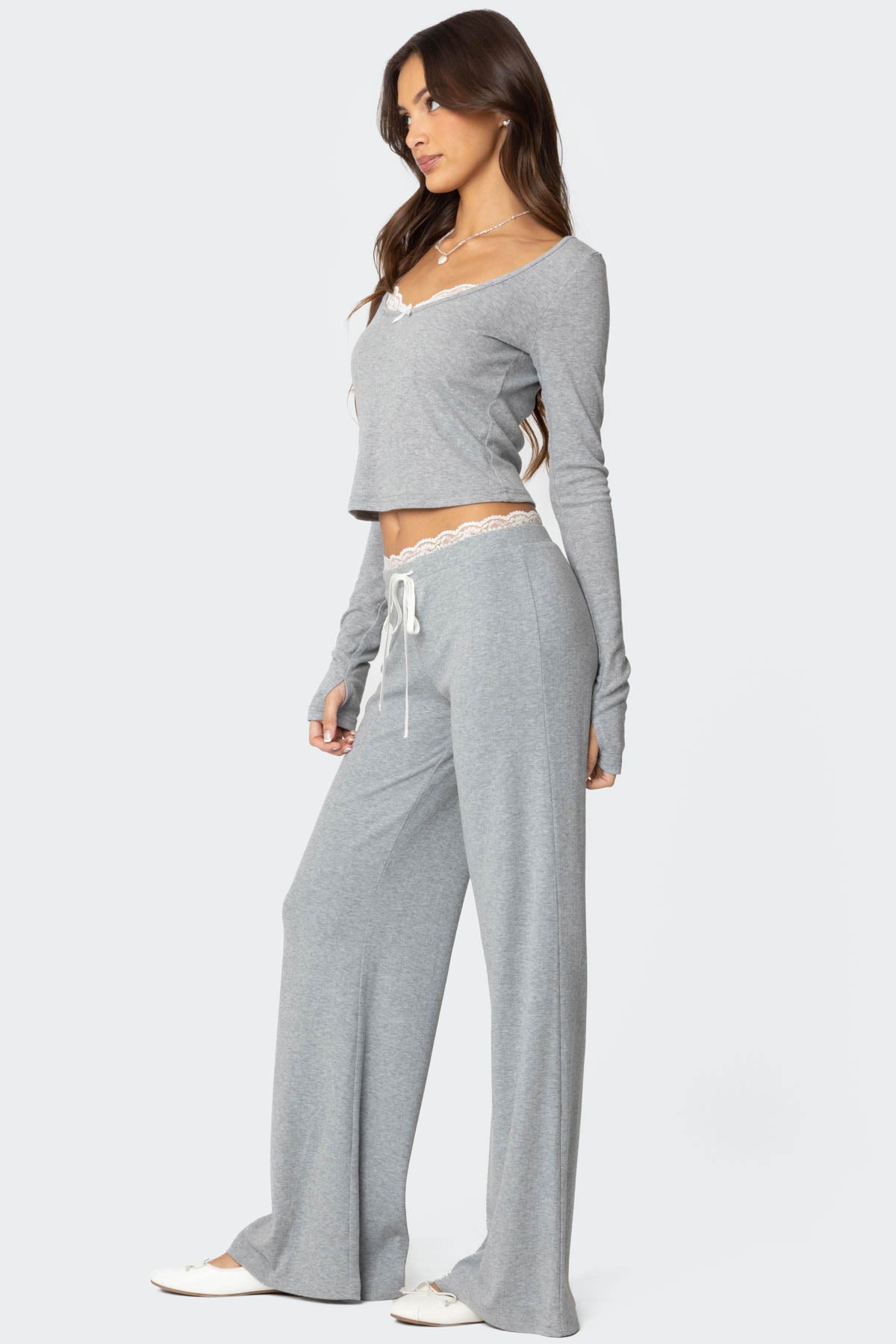 Peekaboo Lace Pants - Image 4