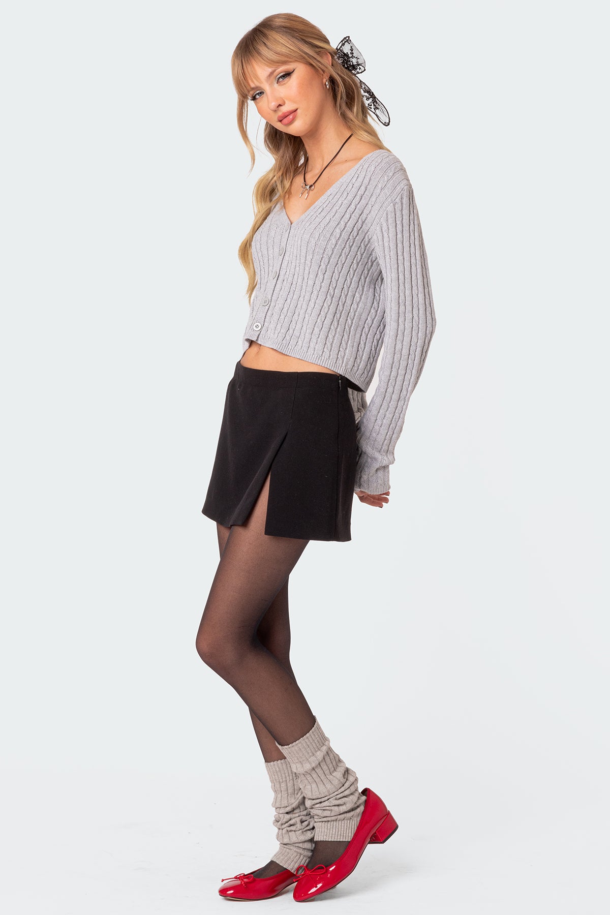Elliot Cable Knit Cardigan - Image 5