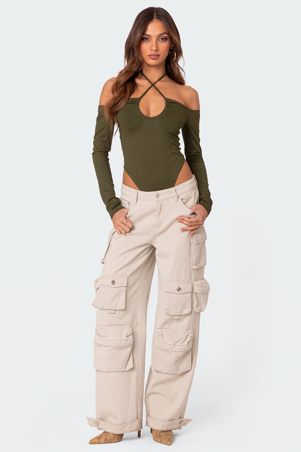 Taurus Plunge Neck Bodysuit - Image 5