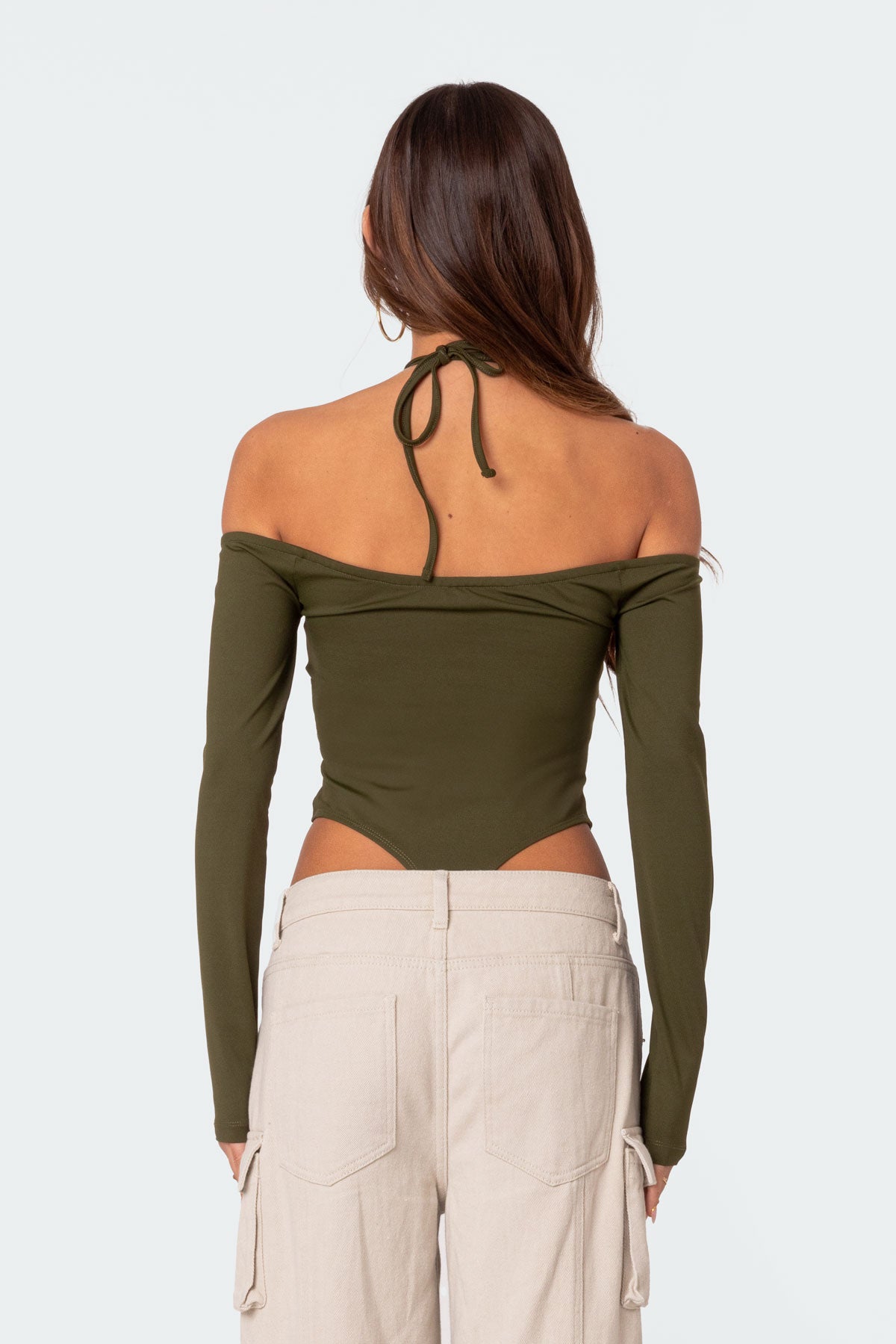 Taurus Plunge Neck Bodysuit - Image 4