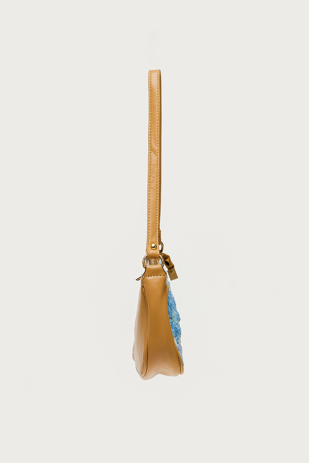 Sequin & Embroidered Straw Bag - Image 4