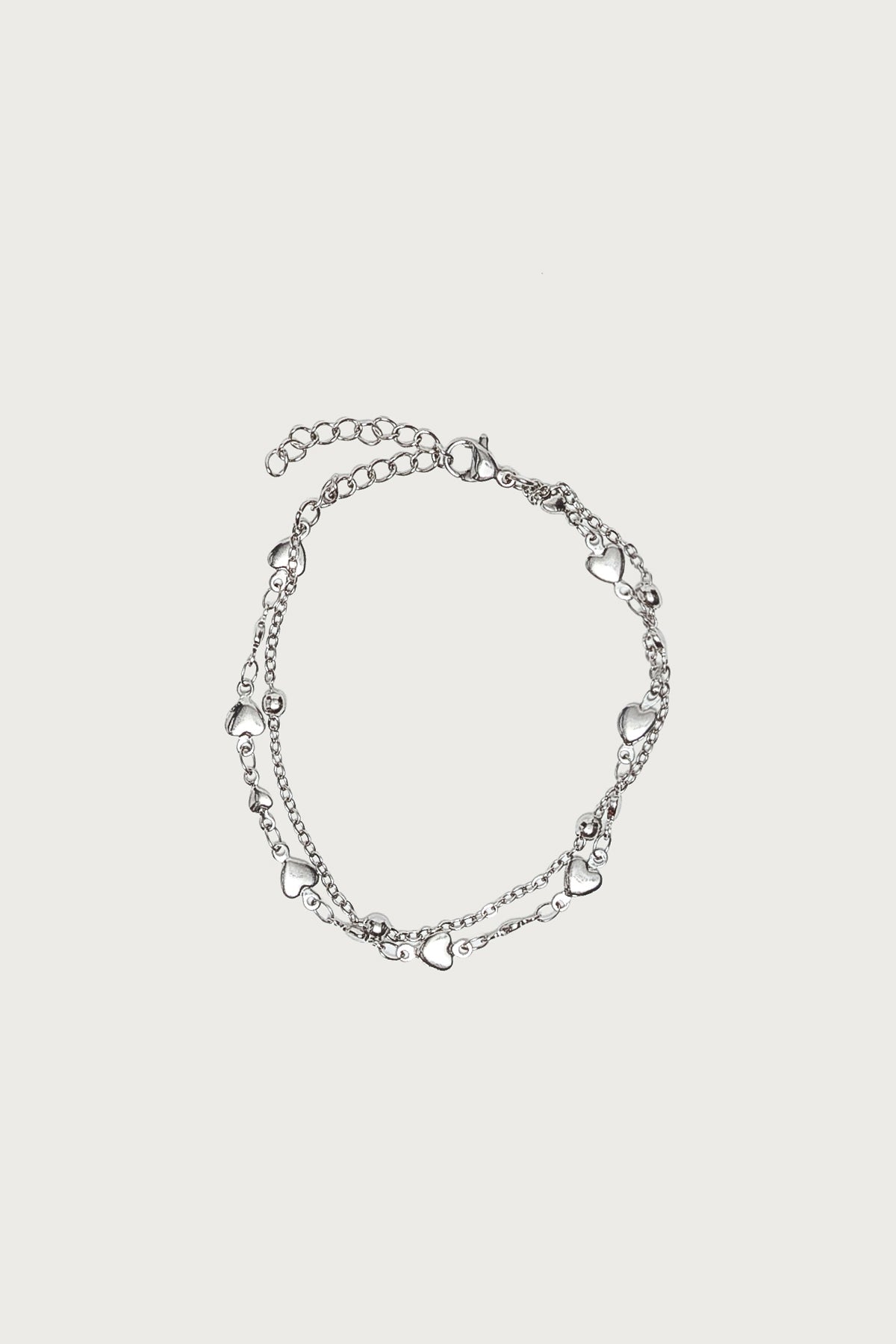 Double Chain Heart Bracelet - Image 2
