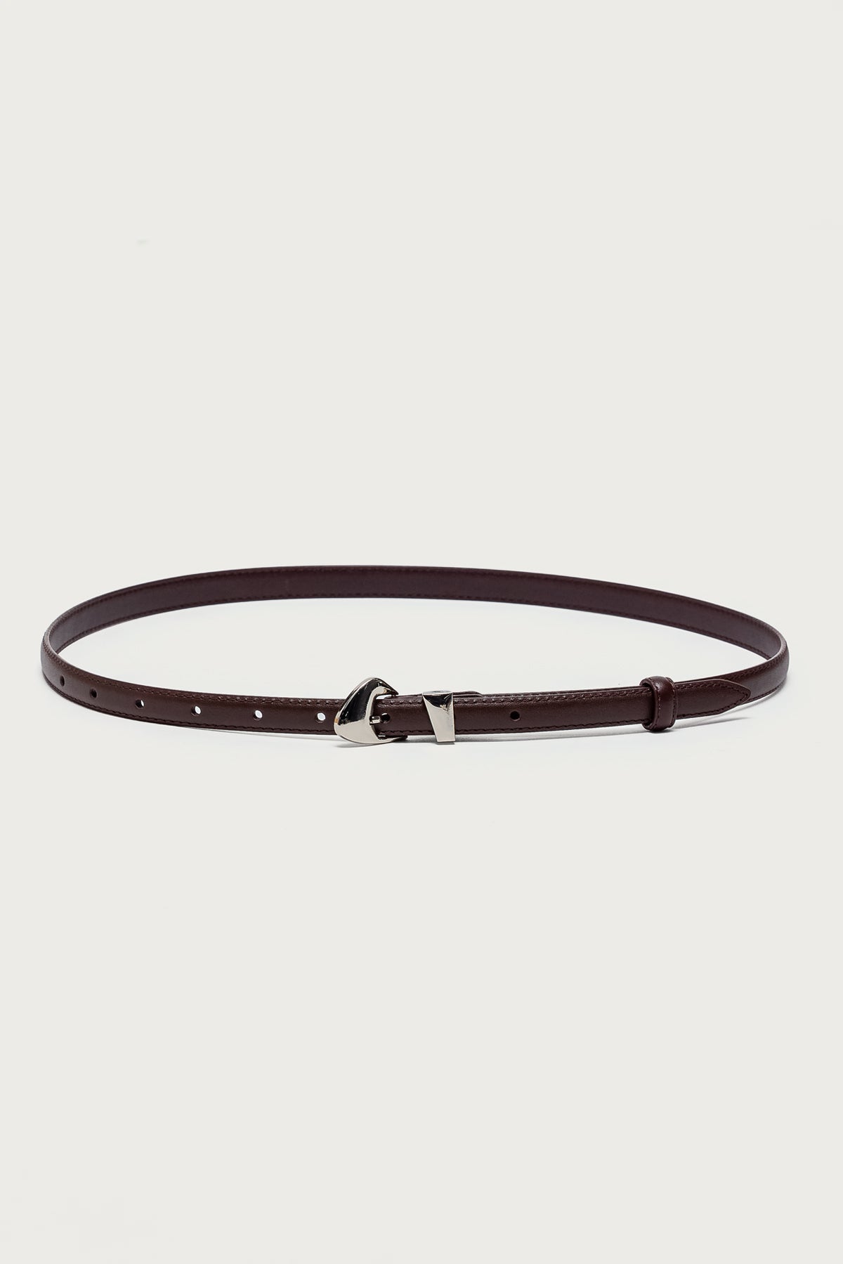 Abstract Buckle Faux Leather Belt - Image 2