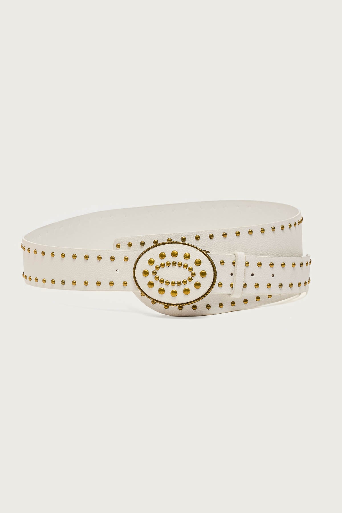 Studded Faux Leather Western Belt - Image 2