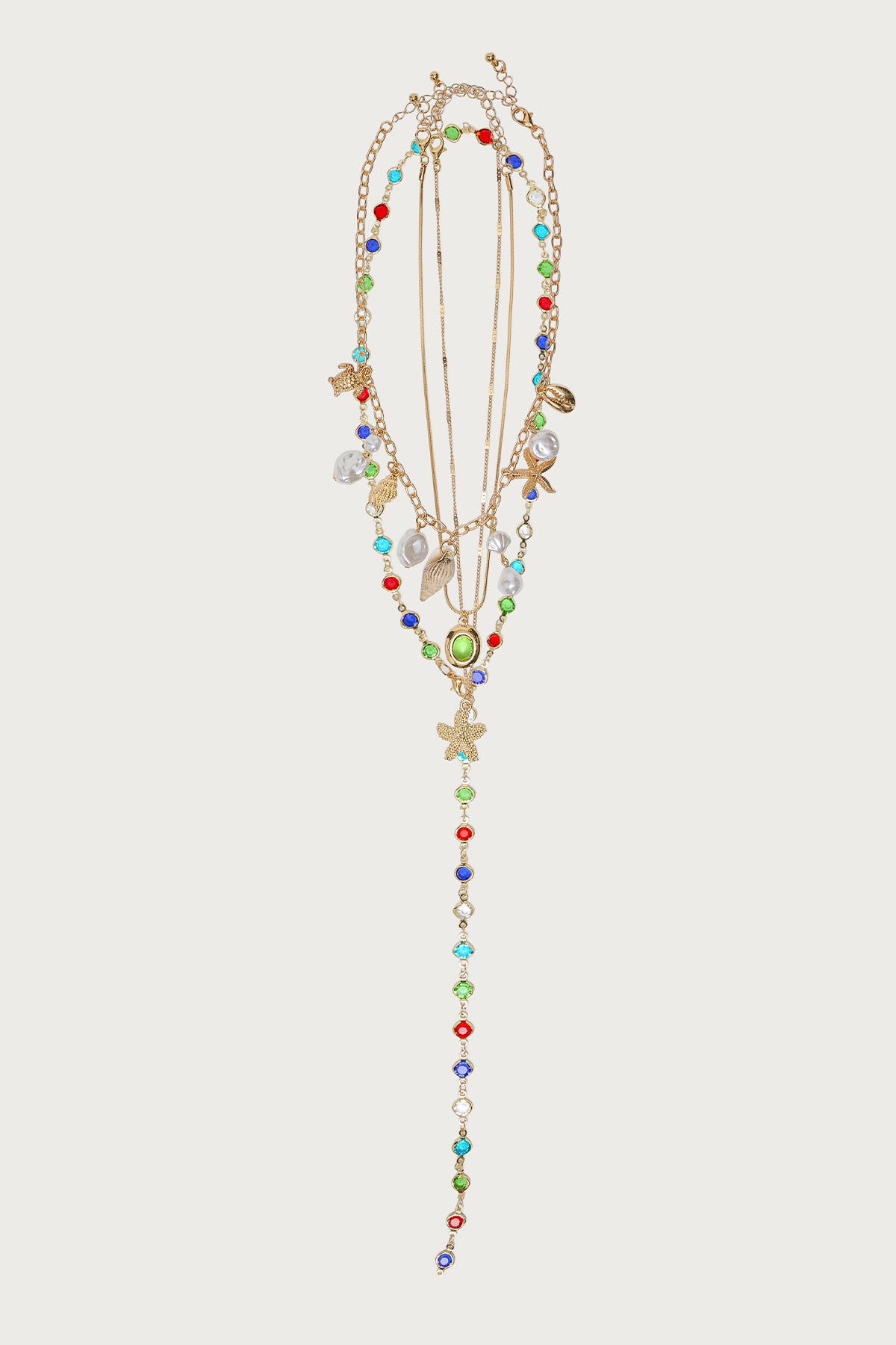 Under The Sea Cascading Necklace Set - Image 2
