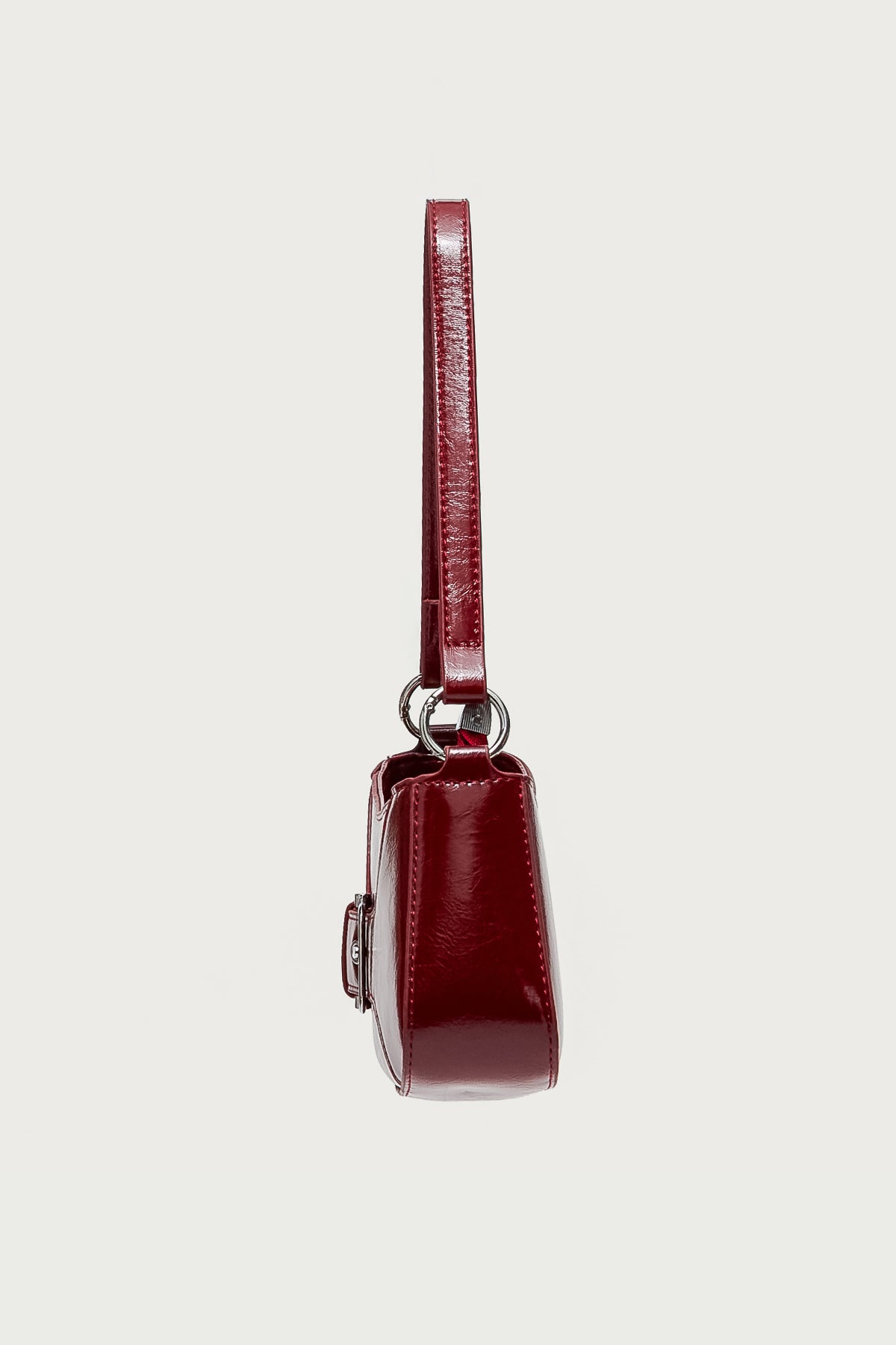 Buckle Up Faux Leather Bag - Image 4