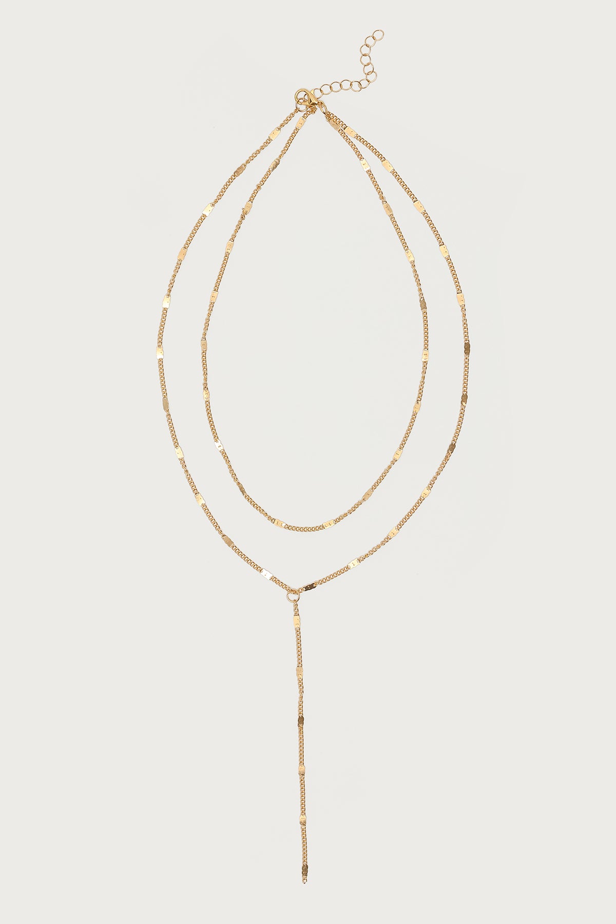 Cascading Disc Chain Layered Necklace - Image 2