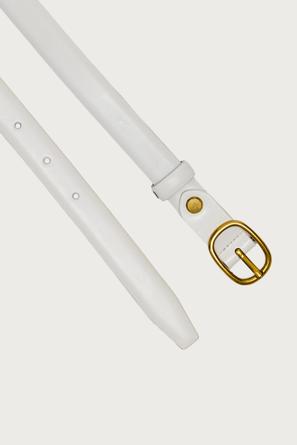 Oval Buckle Faux Leather Belt - Image 2