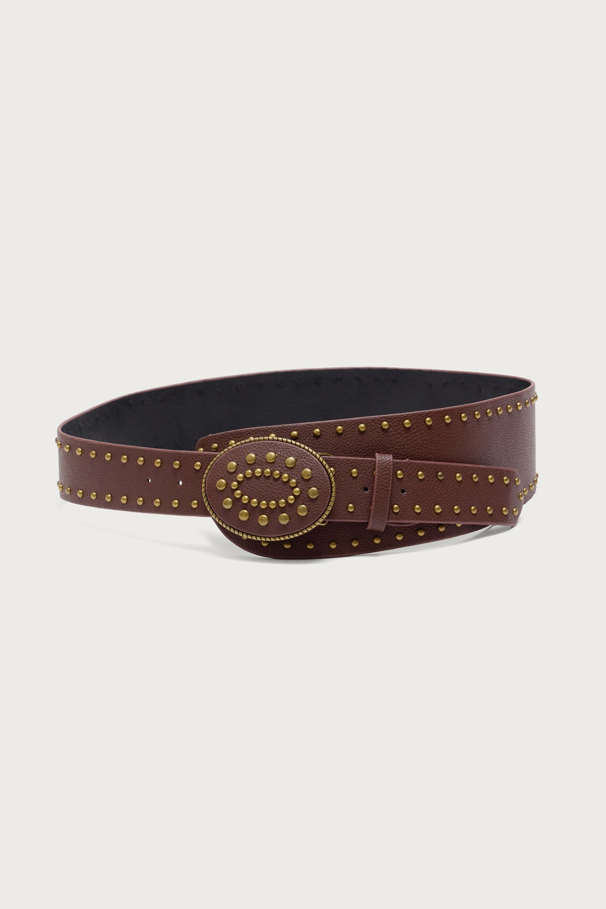 Studded Faux Leather Western Belt - Image 2