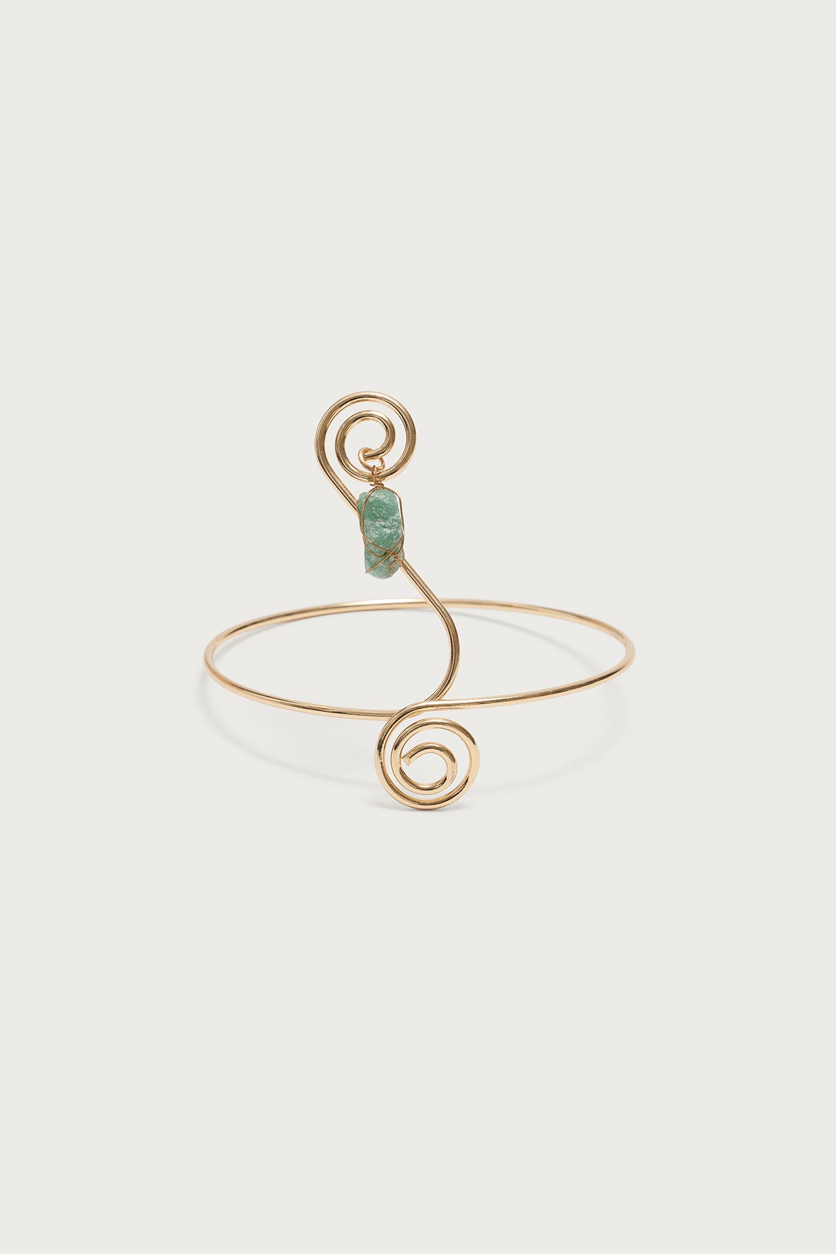 Swirly Gemstone Wrapped Arm Cuff - Image 2