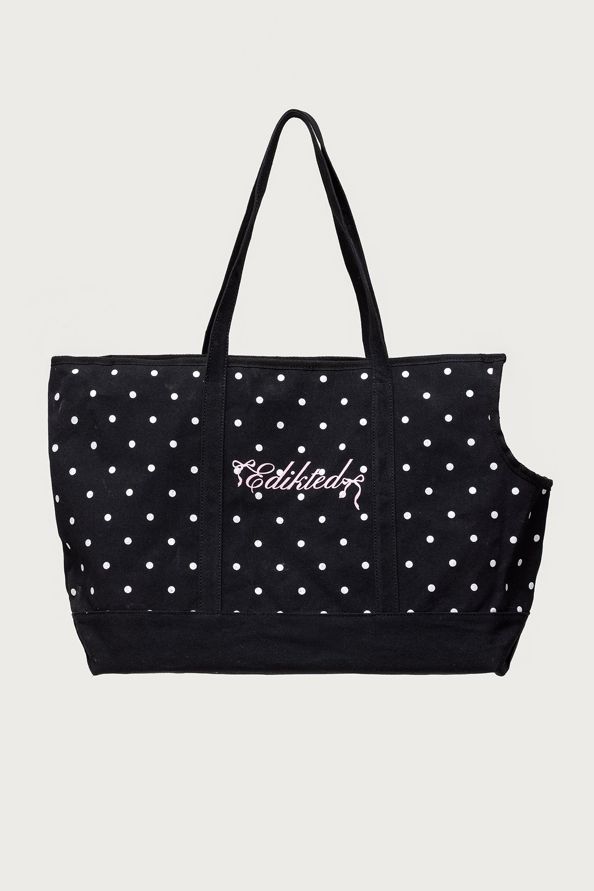 Polka Dot Pet Carrier Tote Bag - Image 4