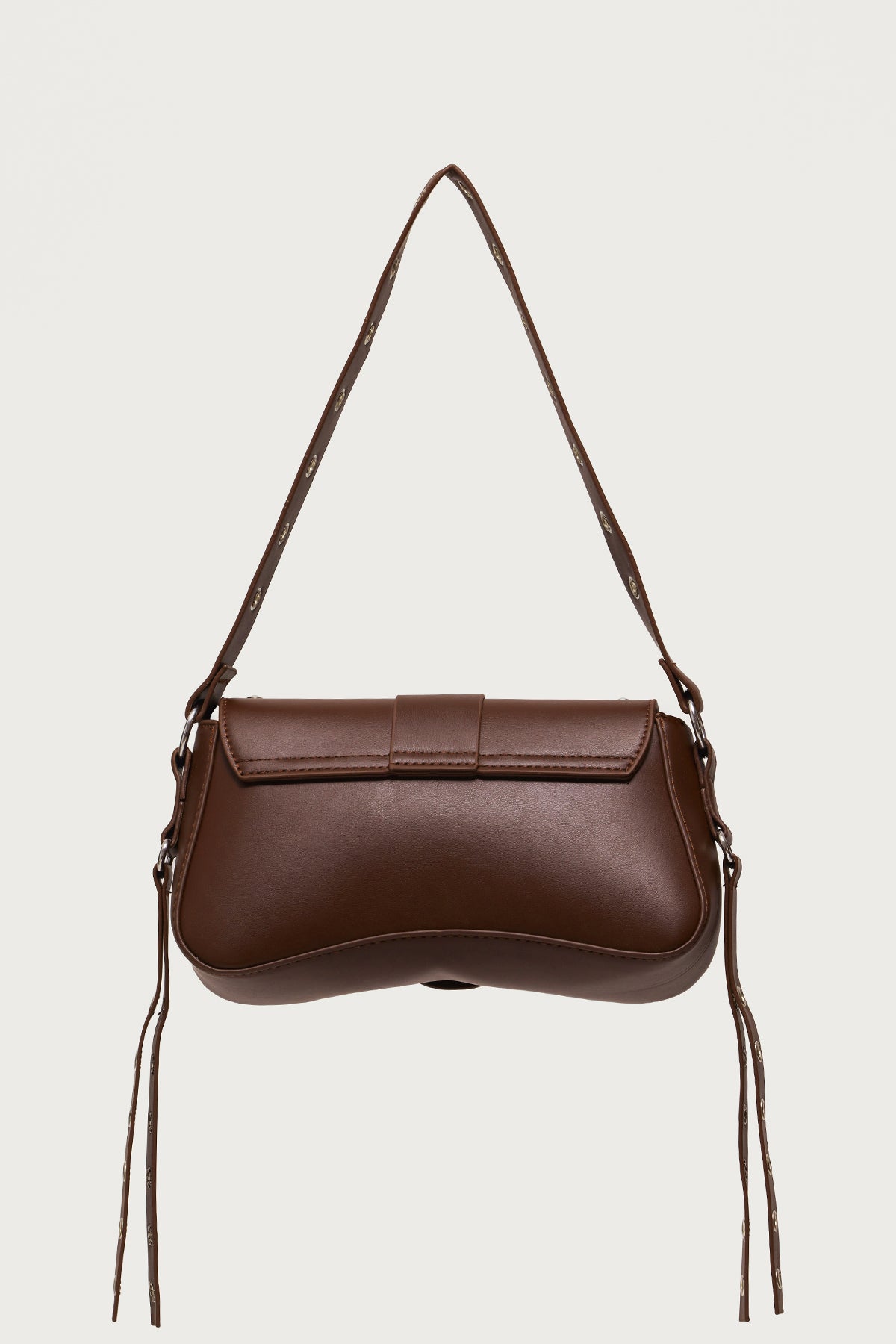 Stud & Buckle Faux Leather Bag - Image 3