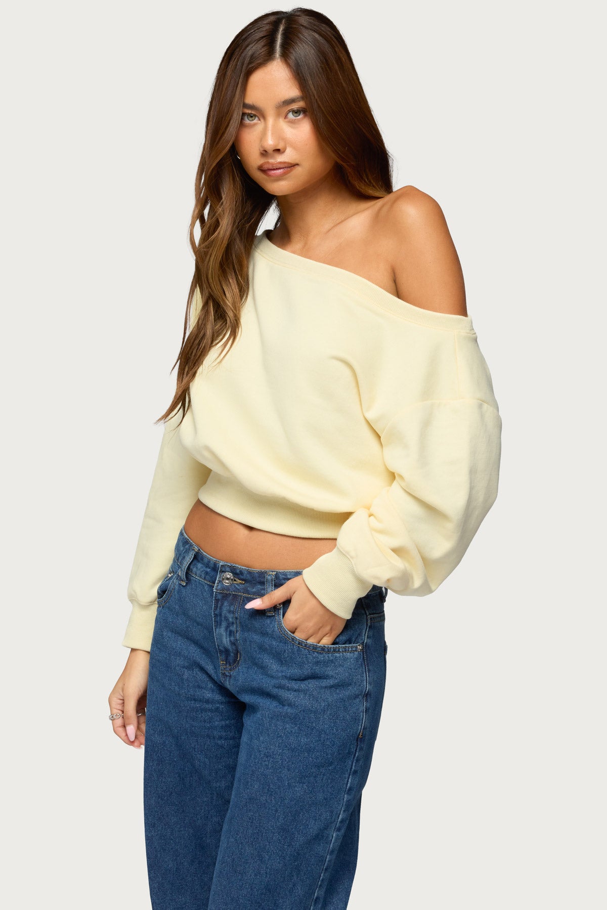 Christy Off Shoulder Sweatshirt - Image 3