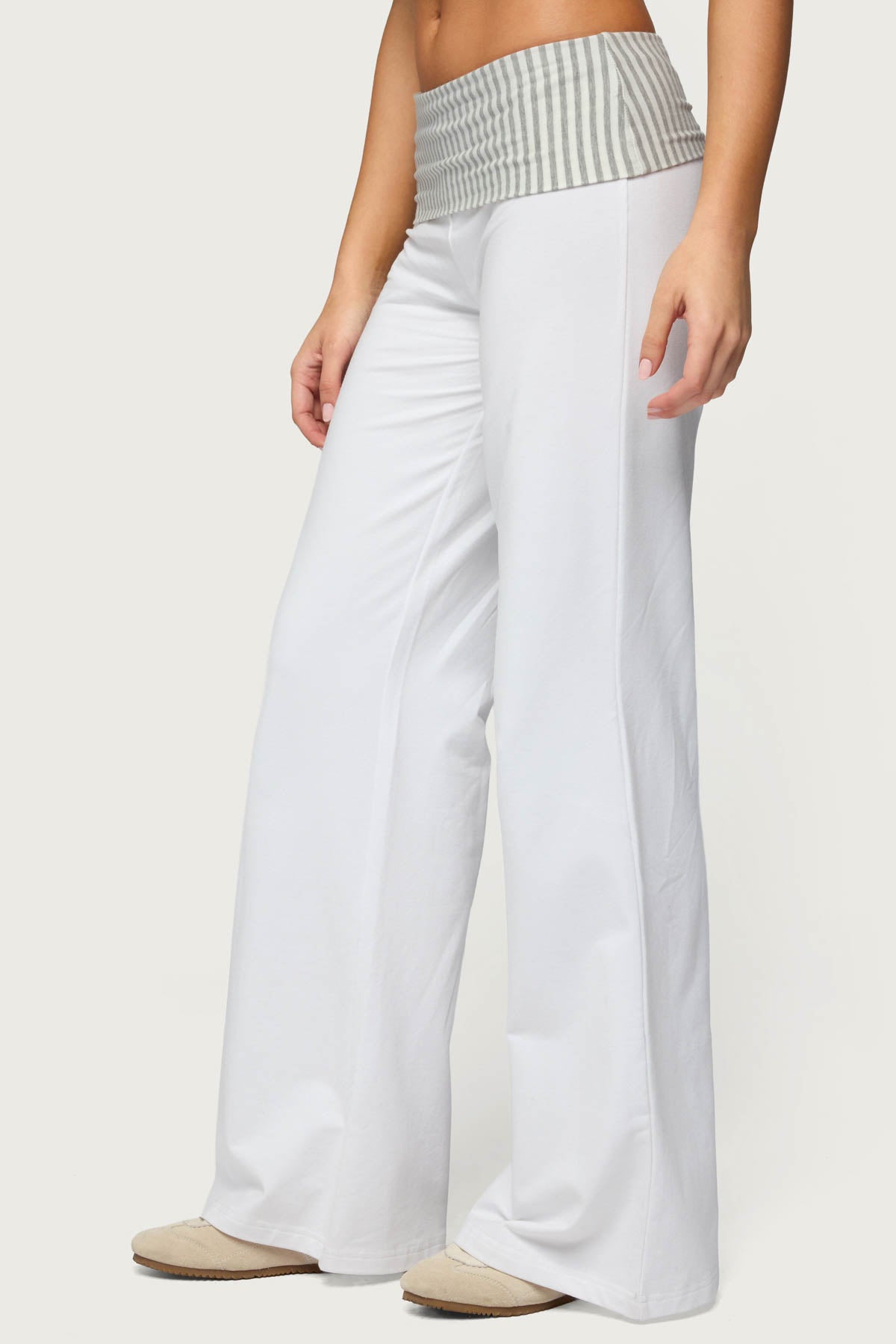 Meshey Striped Foldover Pants - Image 3