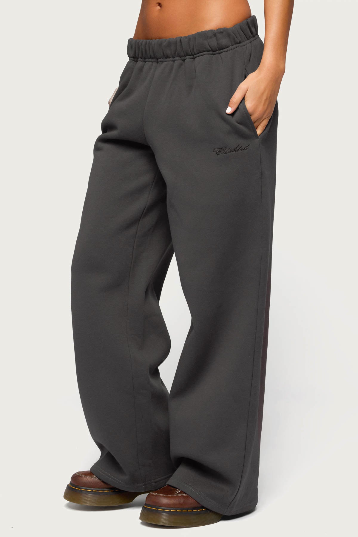 Basic Girl Wide Leg Edikted Sweatpants - Image 3