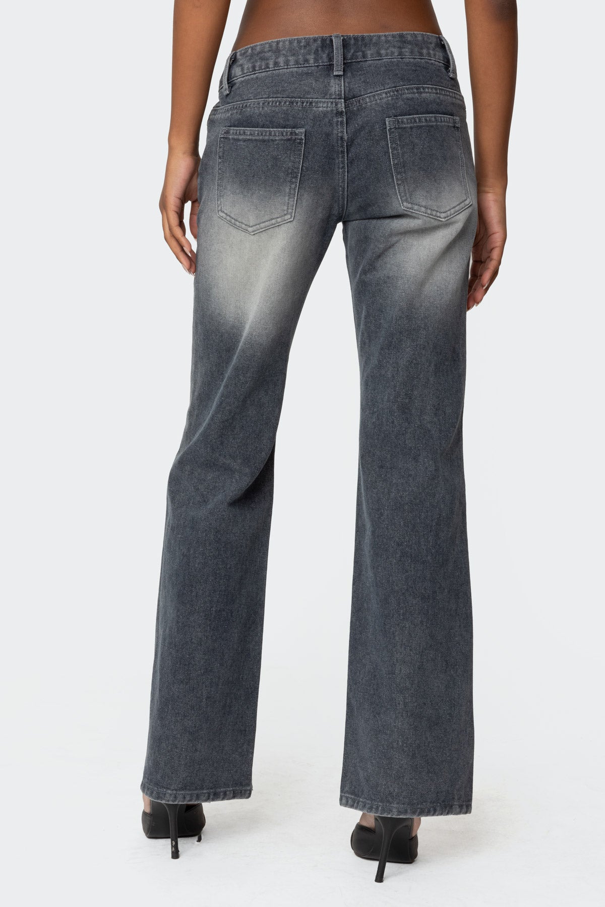 Alysse Washed Low Rise Baggy Jeans - Image 5