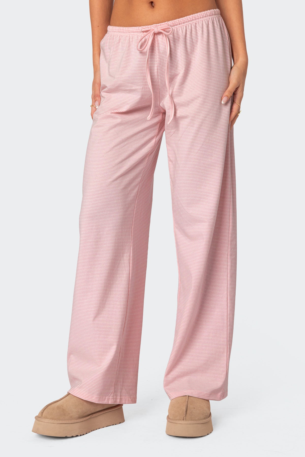 Olivia Striped Loose Fit Pants - Image 2