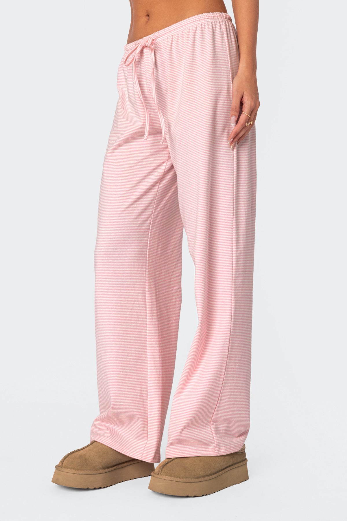 Olivia Striped Loose Fit Pants - Image 4