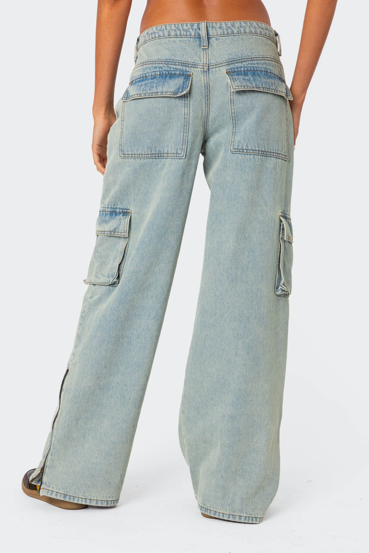 Andi Low Rise Baggy Cargo Jeans - Image 4
