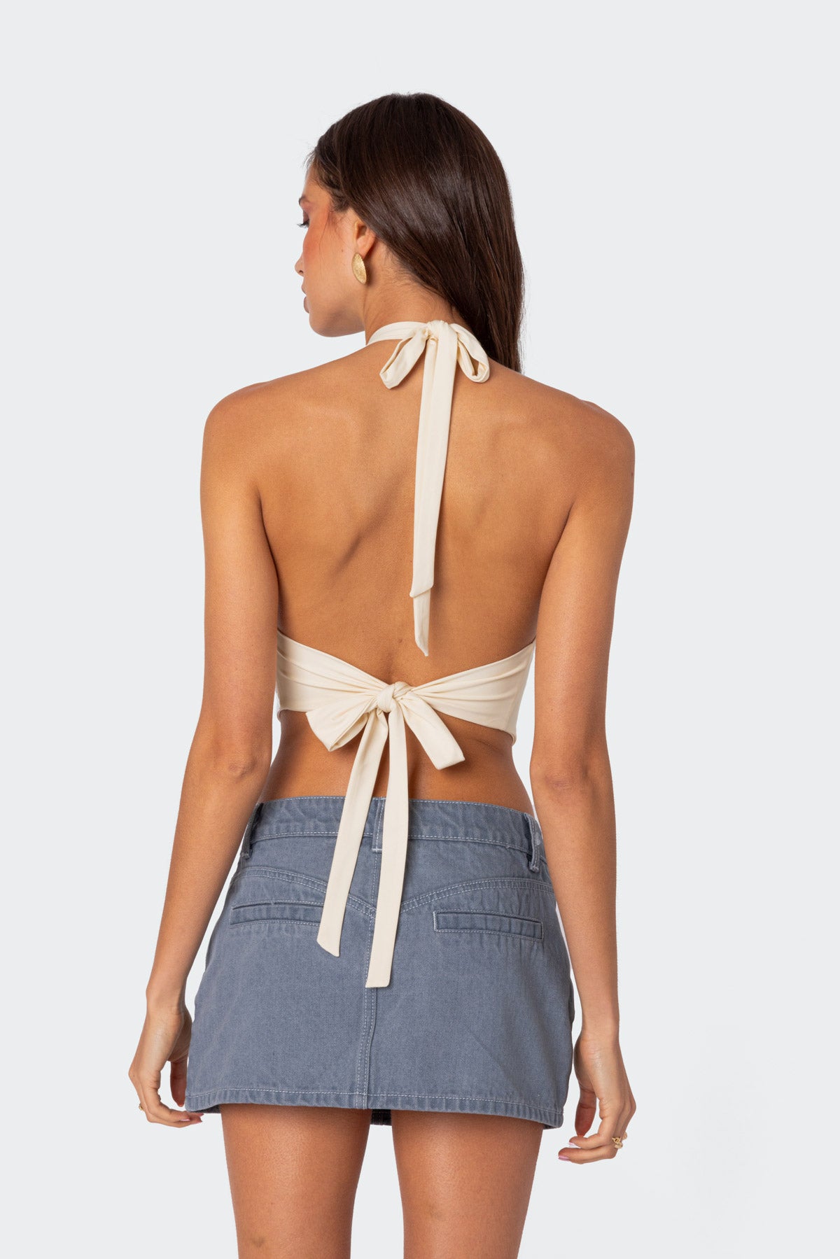 Raine Curved Halter Top - Image 5