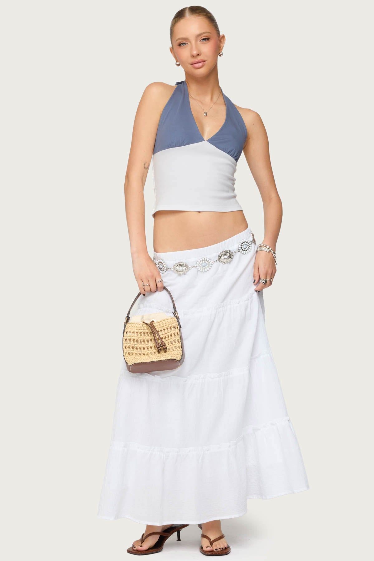 Janna Color Block Halter Top - Image 5