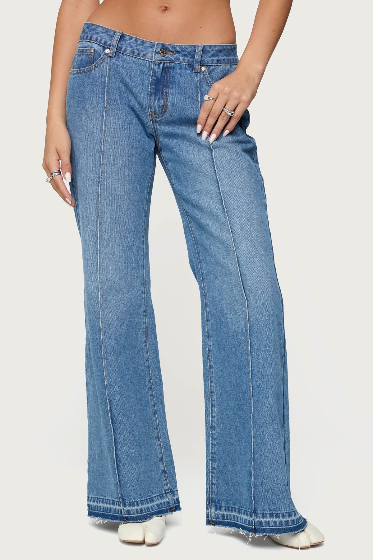 Nerissa Low Rise Bootcut Jeans - Image 3