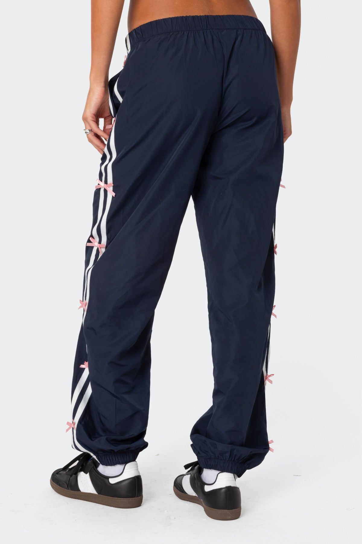 Bow Stripe Nylon Track Pants - Image 5
