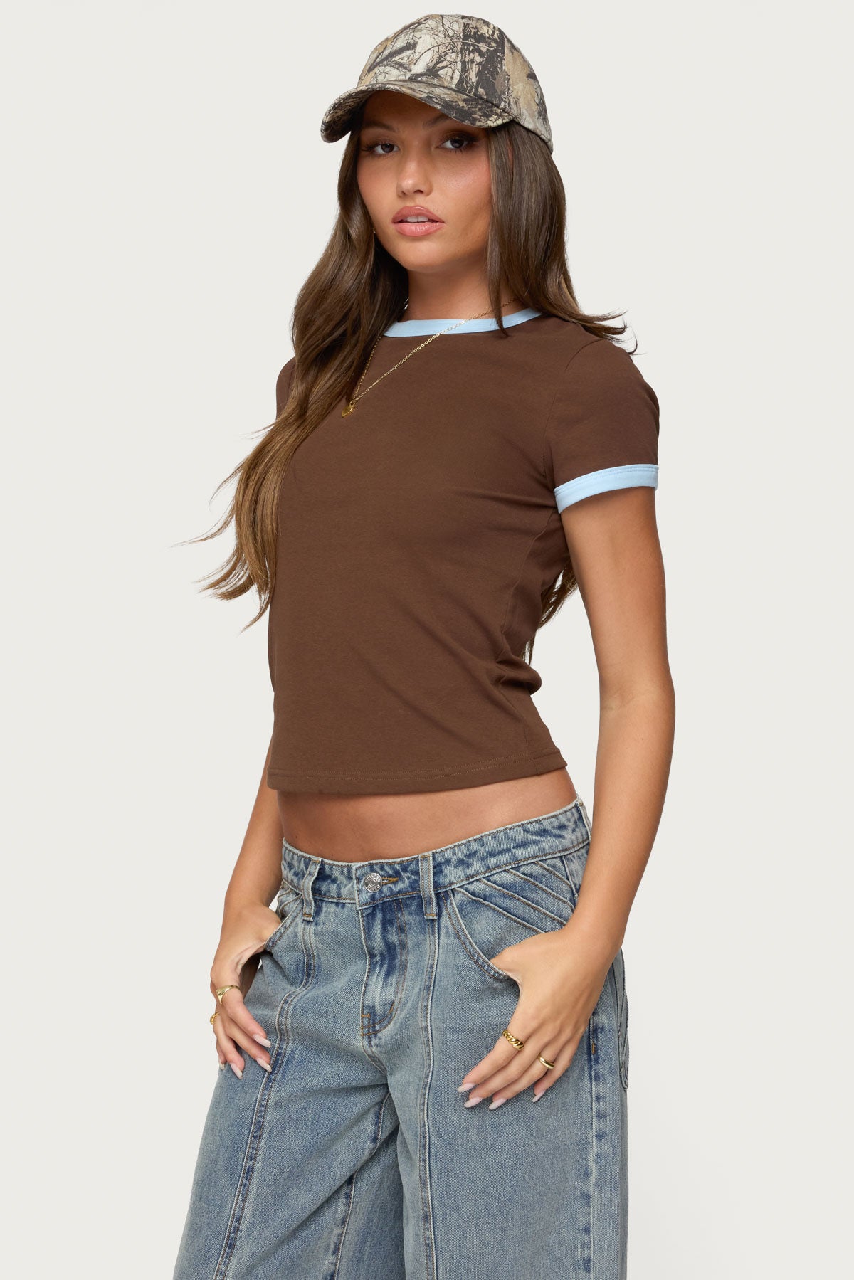 Zeke Contrast T Shirt - Image 3