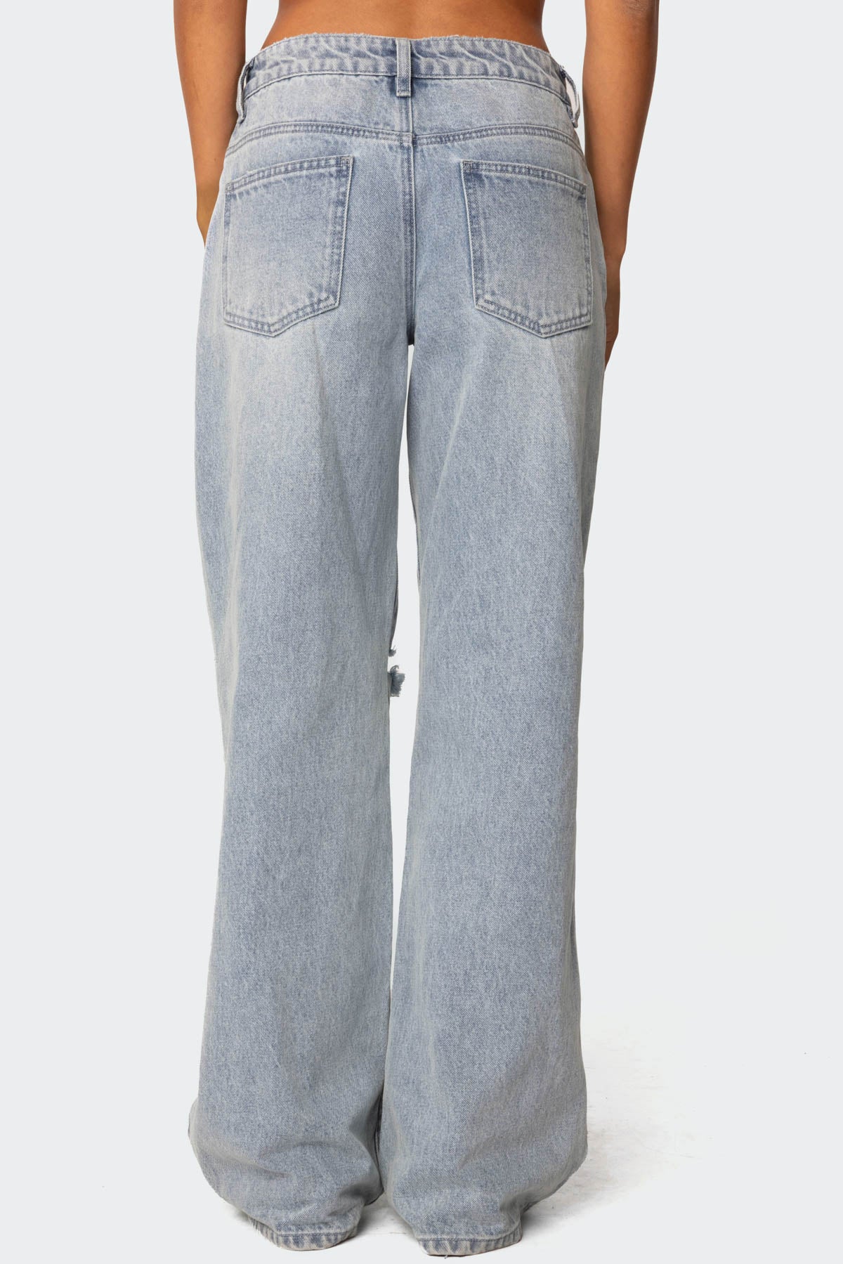 Adam Distressed Low Rise Baggy Jeans - Image 5
