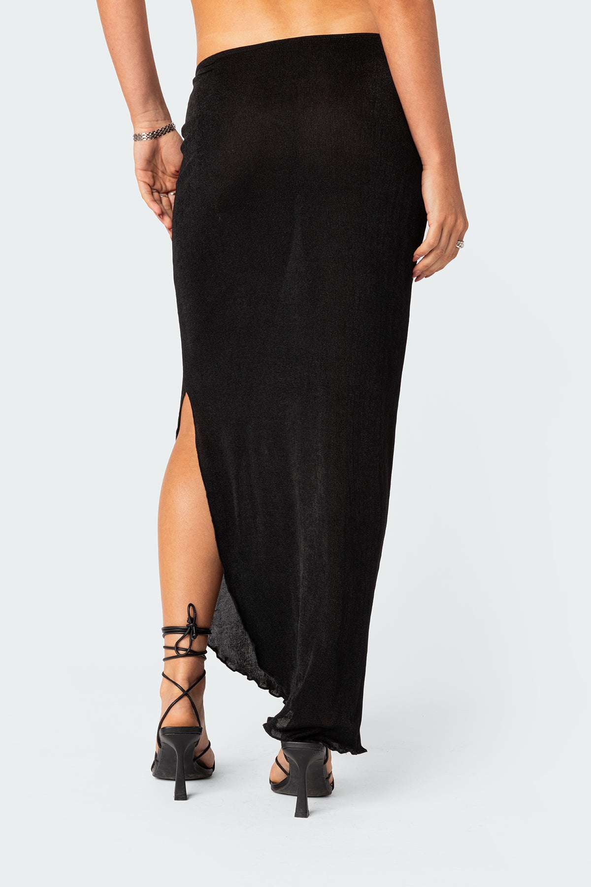 Milan Slitted Maxi Skirt - Image 4