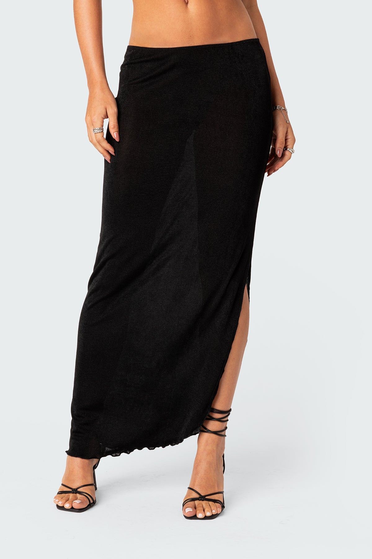 Milan Slitted Maxi Skirt - Image 2