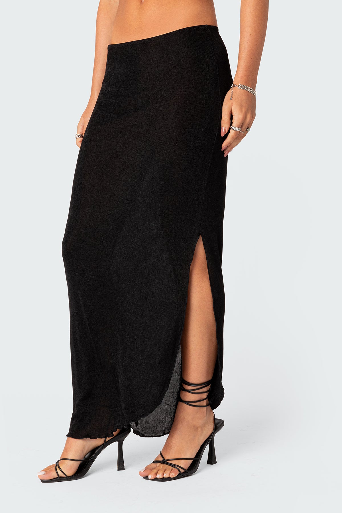 Milan Slitted Maxi Skirt - Image 3