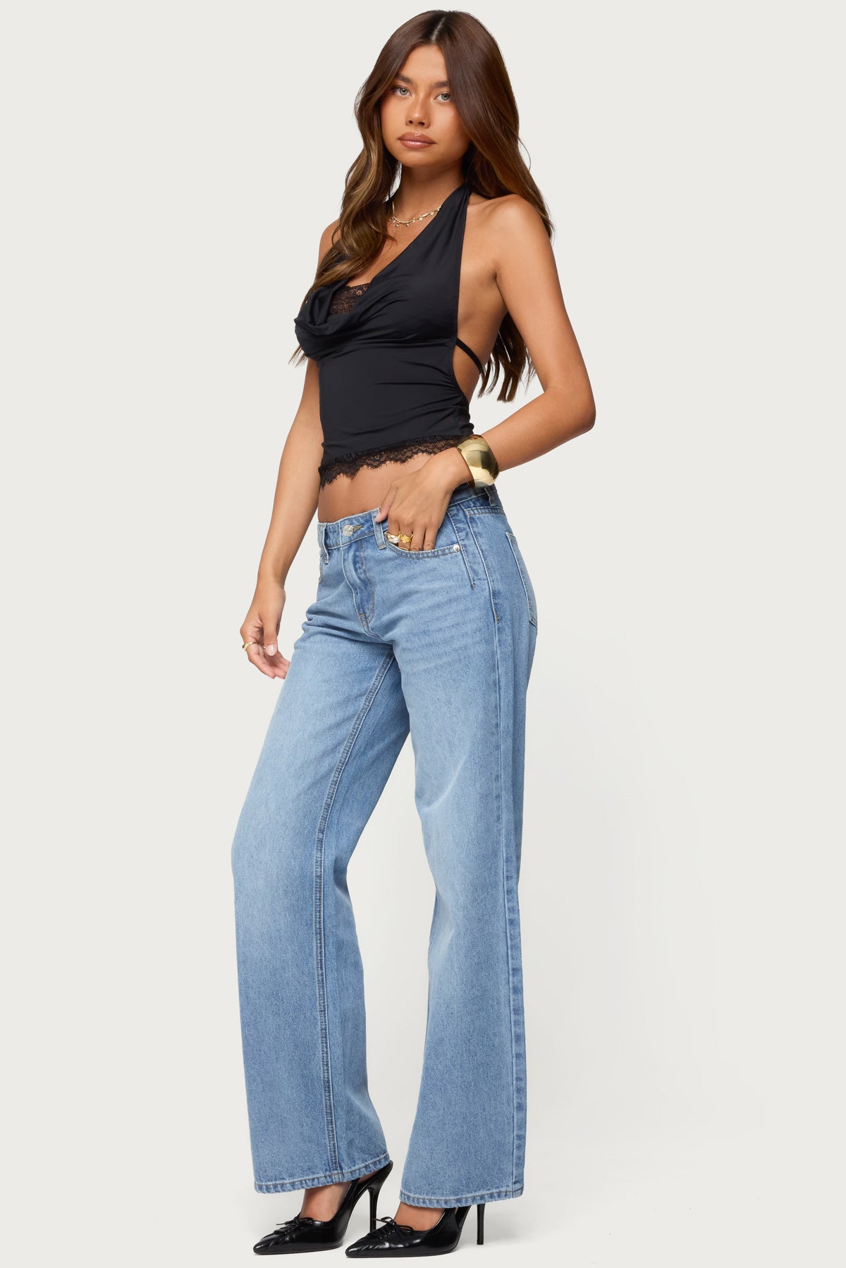Holly Low Rise Straight Leg Jeans - Image 5