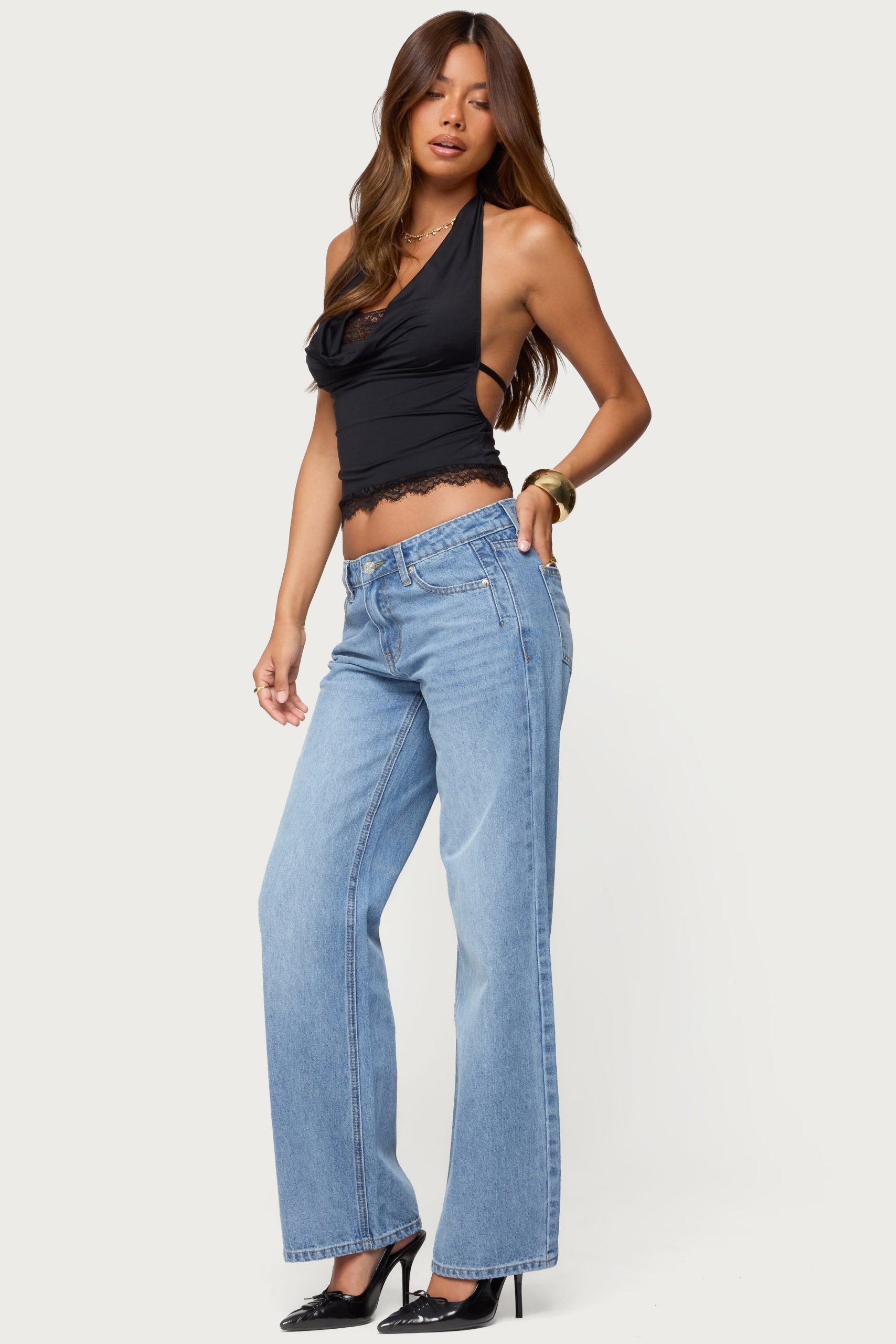 Holly Low Rise Straight Leg Jeans - Image 3