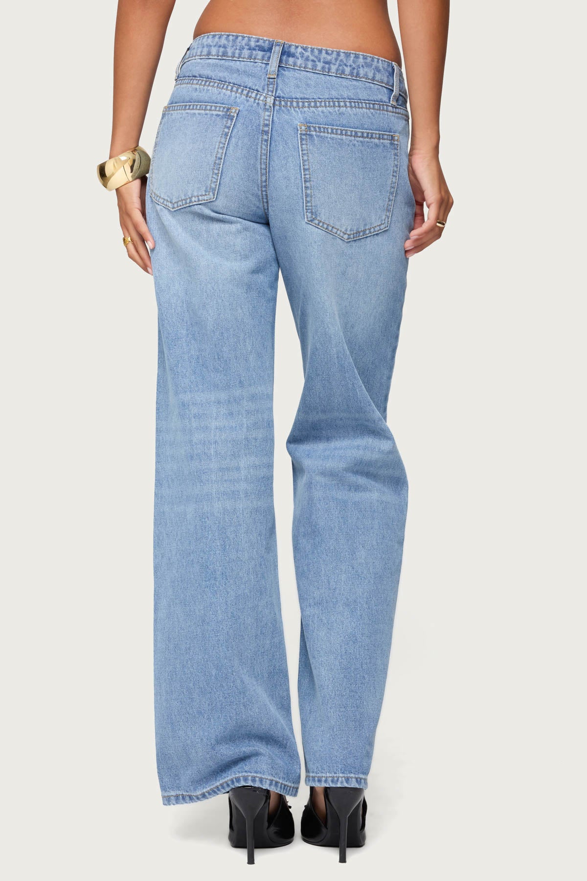 Holly Low Rise Straight Leg Jeans - Image 4