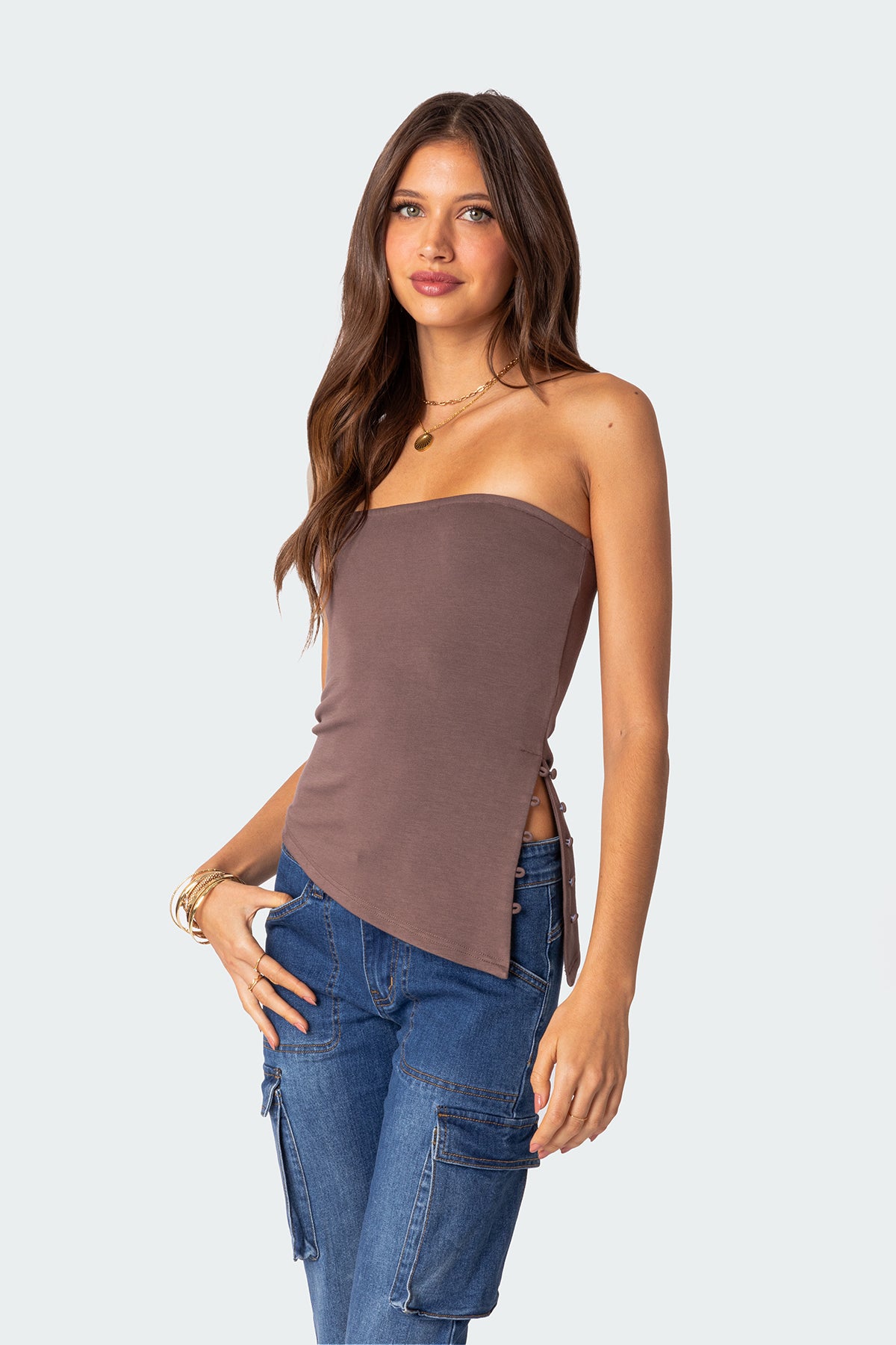 Silvia Asymmetric Hem Top - Image 3