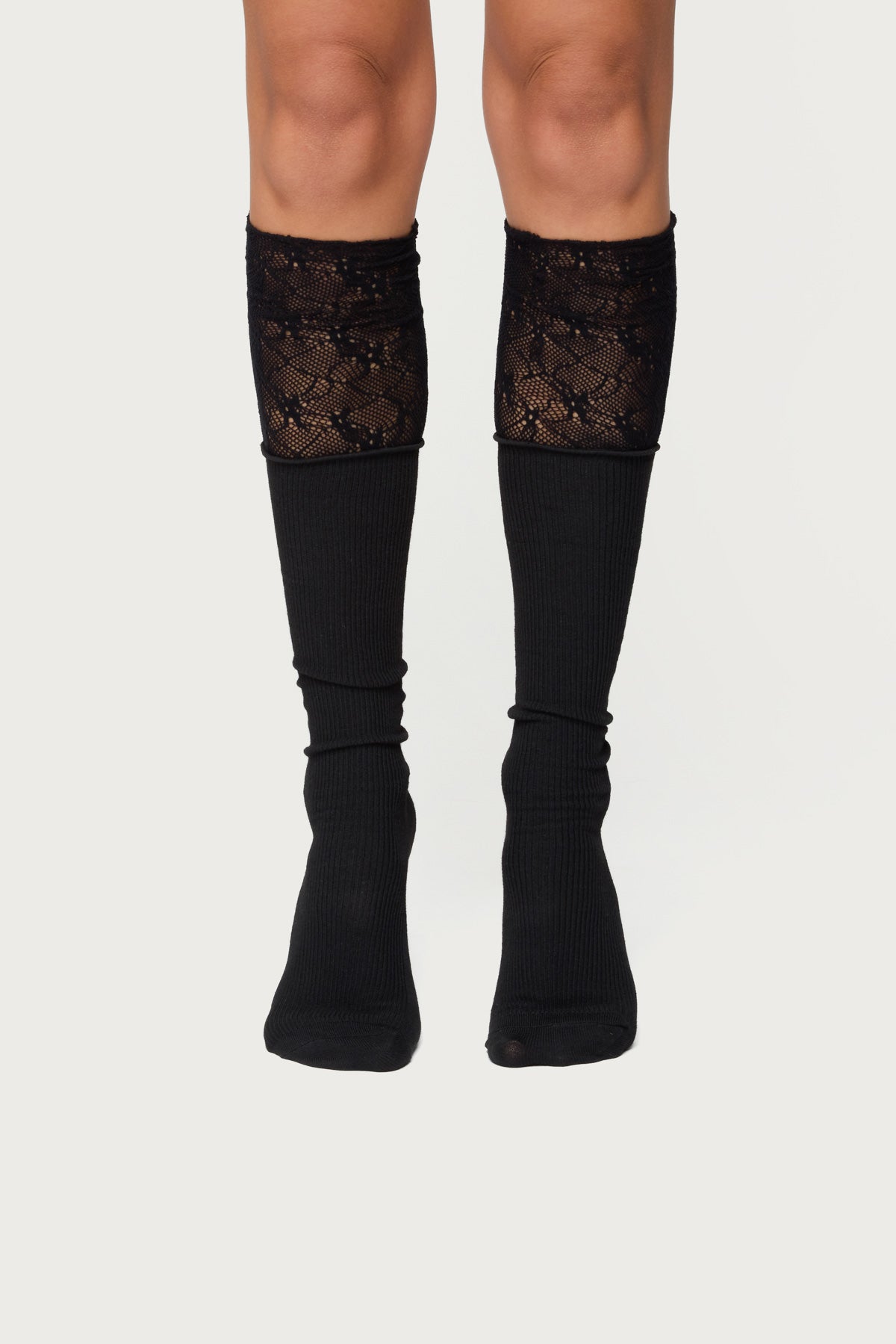 Lacey Layered Knee High Socks - Image 3