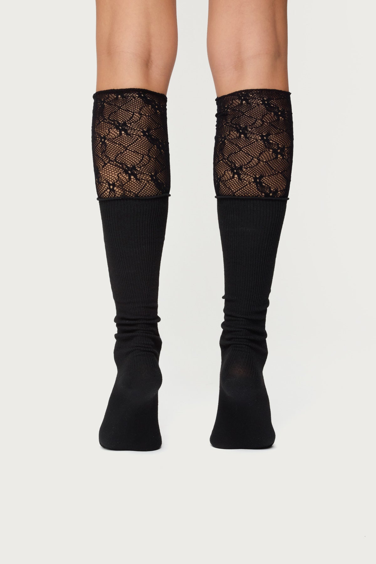Lacey Layered Knee High Socks - Image 4