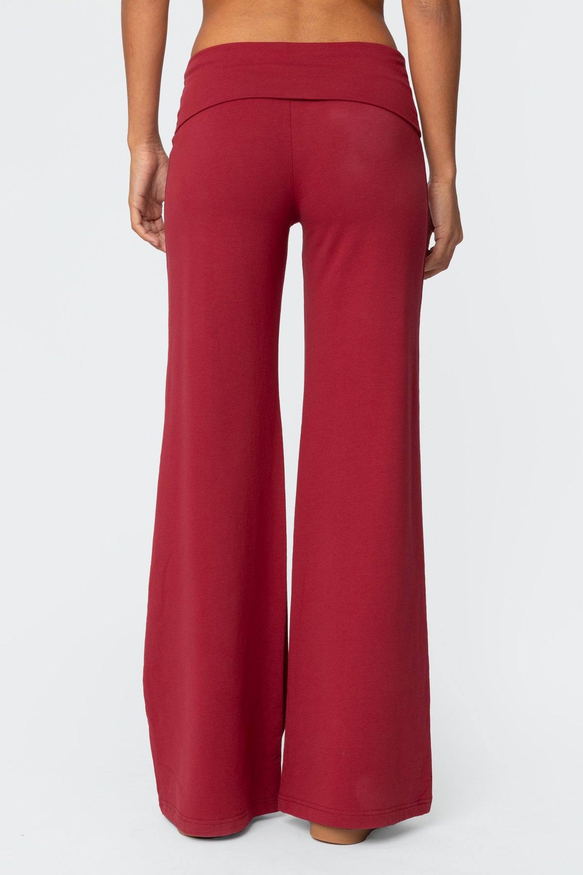 Wide Leg Foldover Pants - Image 4