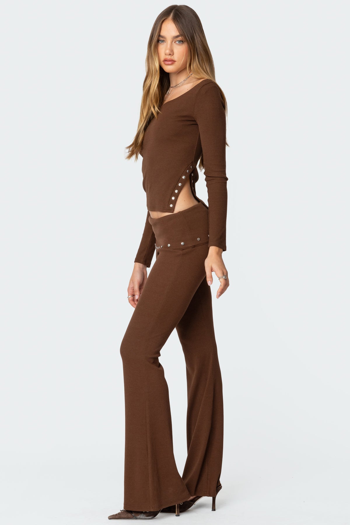 Aries Studded Fold Over Leggings - Image 5