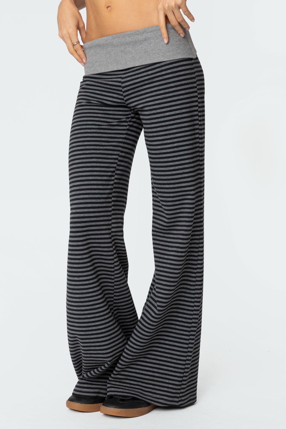 Meggy Striped Foldover Pants - Image 4