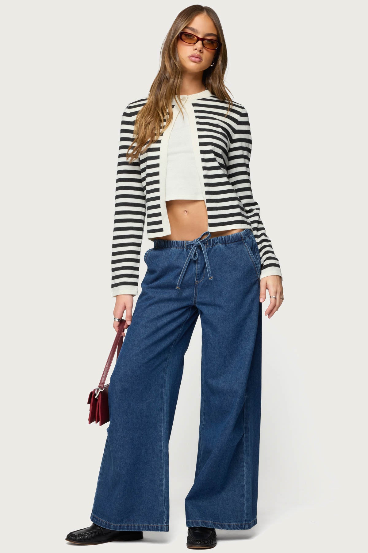 Jenie Split Front Knit Cardigan - Image 2
