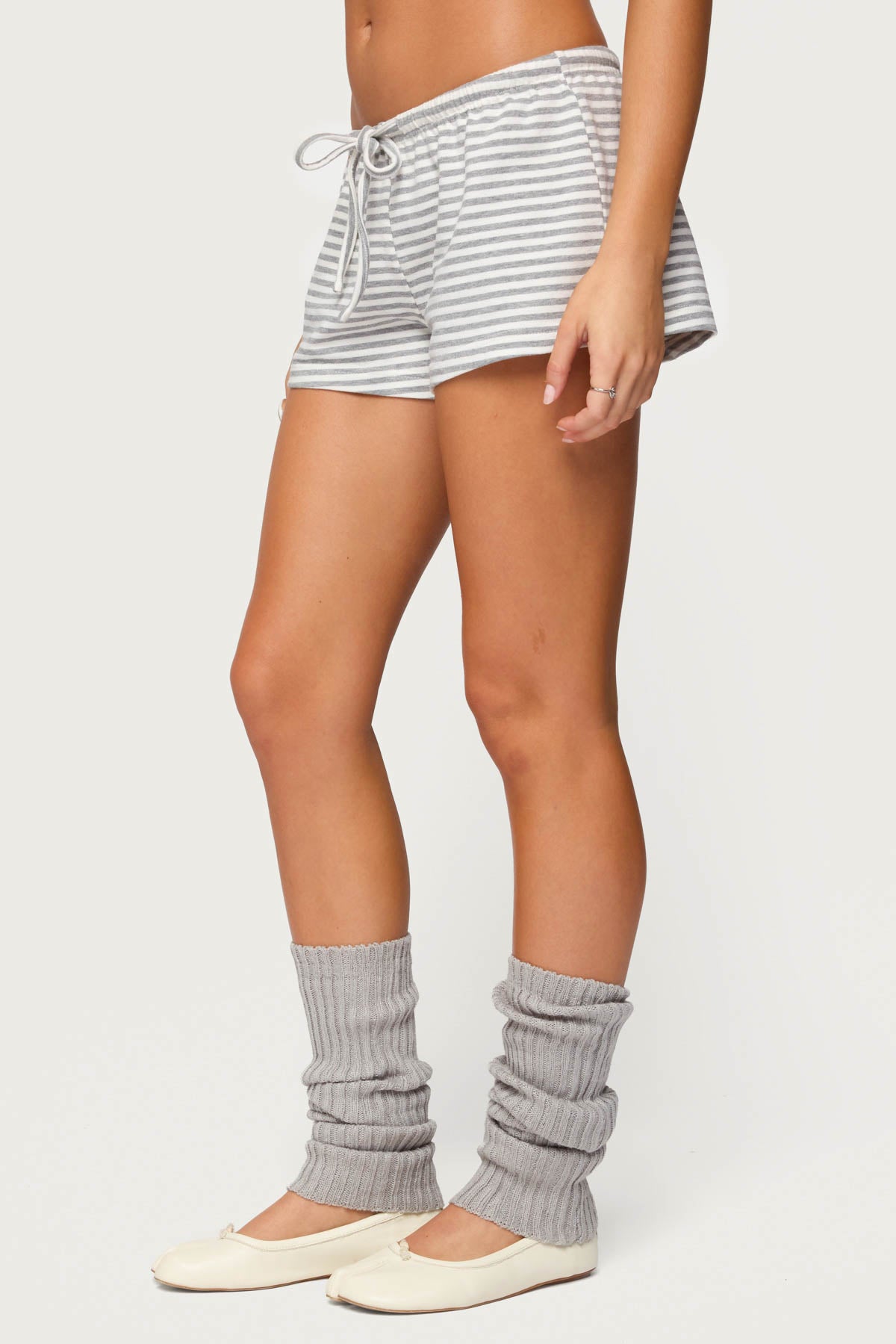 Jainee Striped Drawstring Shorts - Image 4